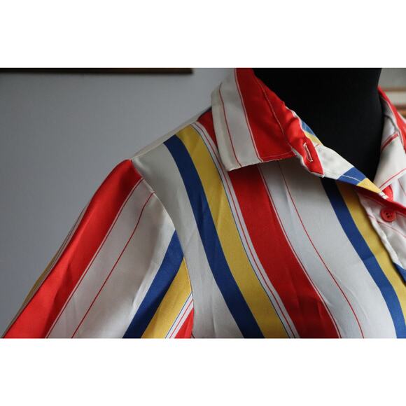 Vintage Multi-Striped Shirt Dress - Picture 3 of 9